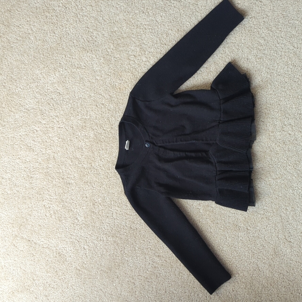 3T Gap Black Tulle Cardigan
